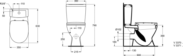 Унитаз Ideal Standard Eurovit V337001