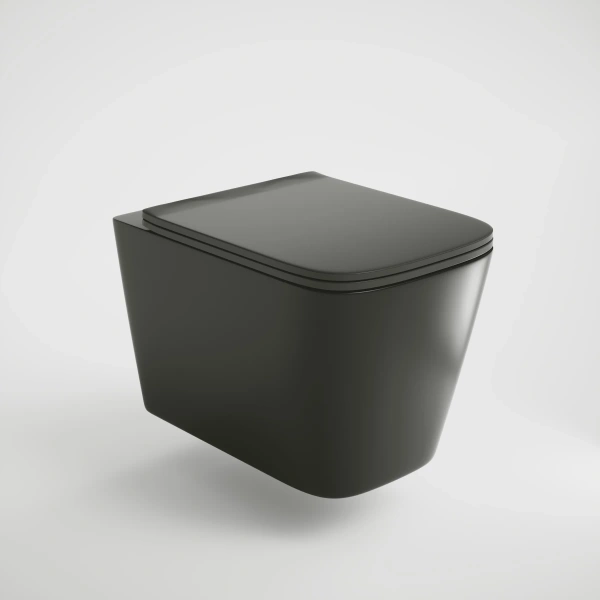 Унитаз подвесной Grossman GR-4441BMS безободковый, с сиденьем микролифт, черный матовый