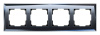 Рамка на 4 поста Werkel Diamant (черный) W0041208