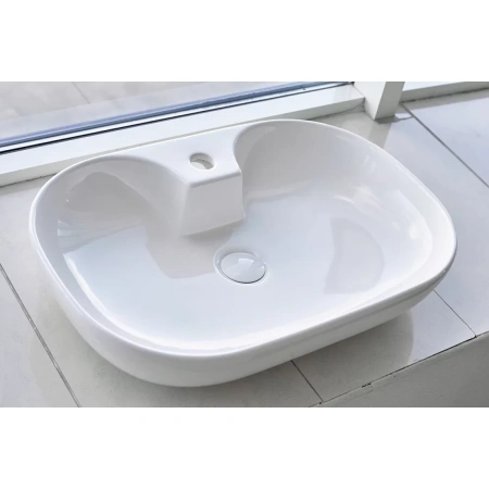 Раковина-чаша CeramaLux 9446 62x42 см, накладная, белый
