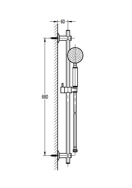 Душевой гарнитур Cezares Eco ECO-SD-NOP черный матовый