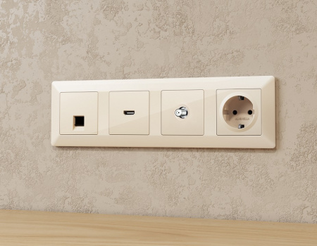 ТВ-розетка без рамки Ambrella Volt ALFA MA313050