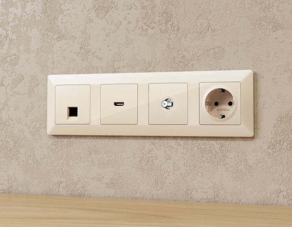 ТВ-розетка без рамки Ambrella Volt ALFA MA313050