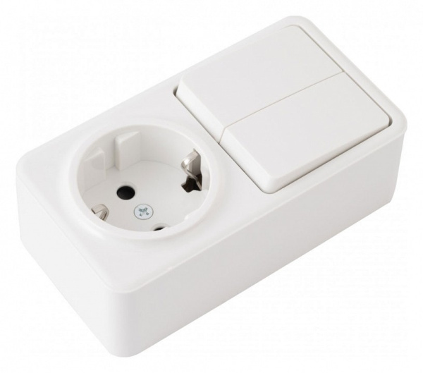 Блок с выключателями двухклавишными Arte Milano am-310 310.53-1.white