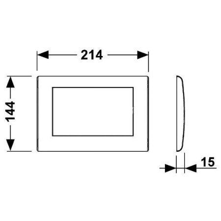 Клавиша смыва Tece Planus 9240311 хром глянцевый