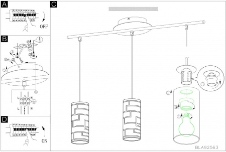 Подвесной светильник Eglo Bayman 92563