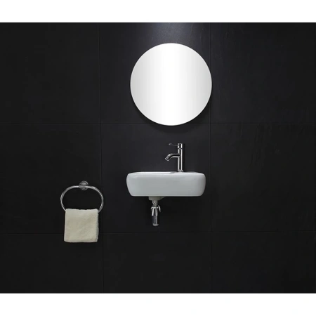 Раковина CeramaLux 9275L 45x28 см L, рукомойник, белый
