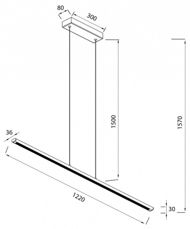 Подвесной светильник Mantra Lineal 8955
