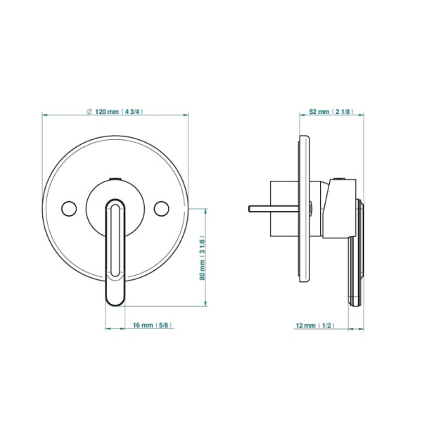 Смеситель для душа THG Corvair fior di bosco U8K.A02.6540B