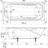 Ванна чугунная Wotte Comfort 1700х750 170х75 см, белый