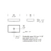 Раковина Milldue Step 63 8945*0 Bianco Opaco
