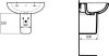 Полупьедестал для раковины Ideal Standard Tesi T033401