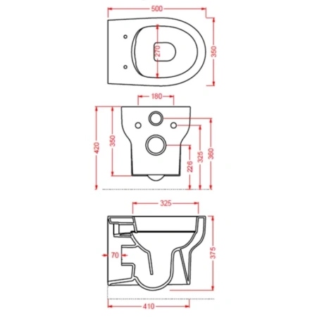 Унитаз подвесной Artceram Smarty SMV001 01 00bi безободковый, белый