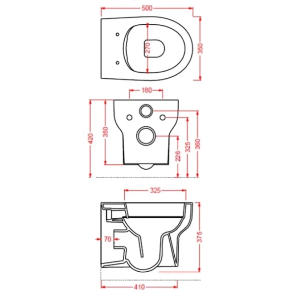 Унитаз подвесной Artceram Smarty SMV001 01 00bi безободковый, белый