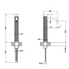 Смеситель для раковины Gessi 316 54109#239 нержавейка