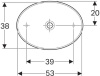 Раковина Geberit VariForm 55x40 500.771.01.2