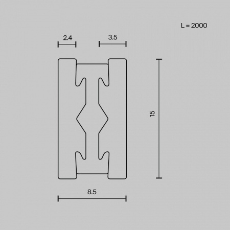 Трек подвесной Maytoni Busbar trunkings Flarity TRX154-112PT