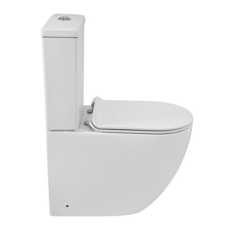 Унитаз-компакт безободковый BelBagno AMANDA BB051CPR с сиденьем BB901SC