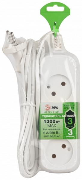 Удлинитель Эра  UDL-6-330