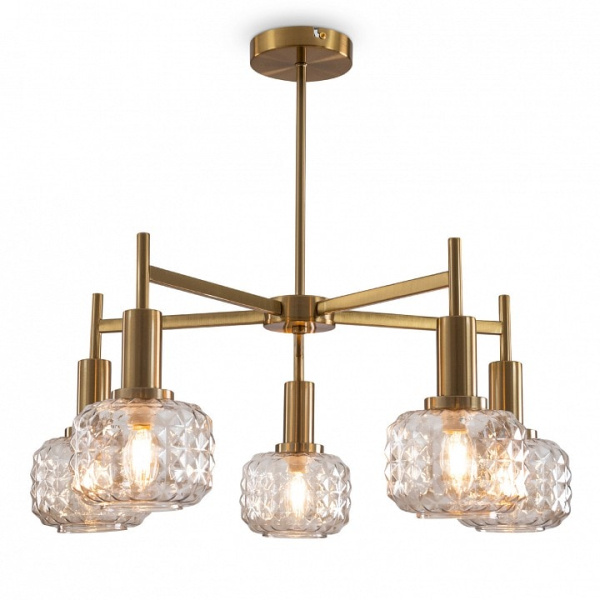 Люстра на штанге Freya Fero FR5366CL-05BS