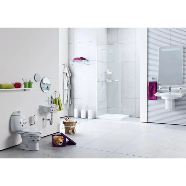 Чаша напольного унитаза с функцией биде Creavit Cocuk Decor CK300000F0