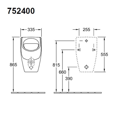 Писсуар Villeroy&Boch O.Novo 75240001 альпийский белый