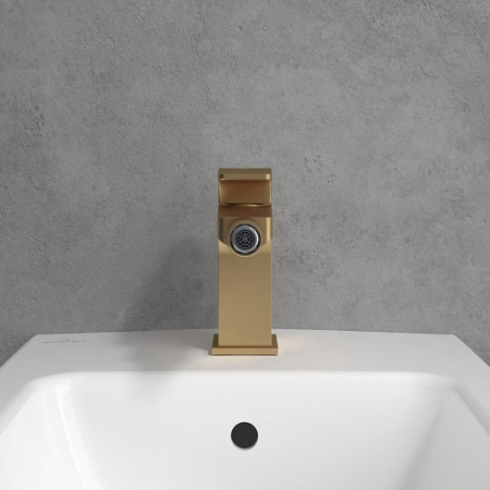 Смеситель для биде Villeroy&Boch Architectura Square TVB12500100076 золото сатинированное