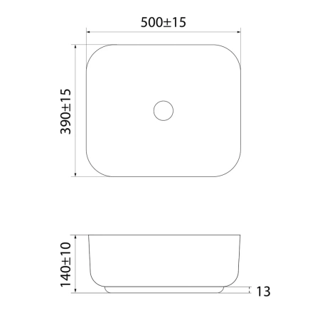 Раковина 50x39 см IDDIS Bridge BRIWS05i27