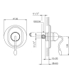 Смеситель для душа Nicolazzi Signal 3406CR20