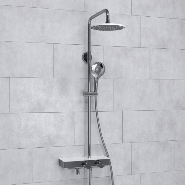 Душевая стойка WasserKRAFT A113.067.101.CH Thermo