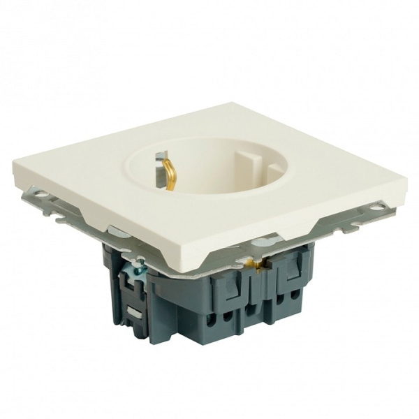 Розетка без заземления и со шторкой без рамки Stekker RST16-5110-01 49880