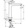 Смеситель для раковины hansgrohe Talis E 71717140 бронза