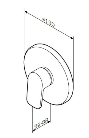 Смеситель для душа AM.PM Spirit F7075000