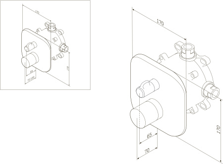 Смеситель для ванны Am.Pm Sensation F3085500