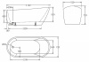 Акриловая ванна BelBagno 170x72 BB62-1700-W0
