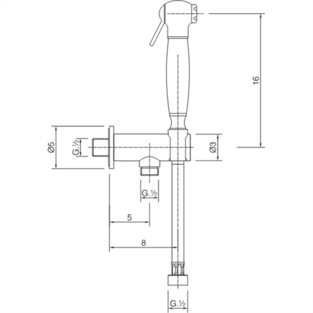 Гигиеническая лейка Cisal Shower AR00791021