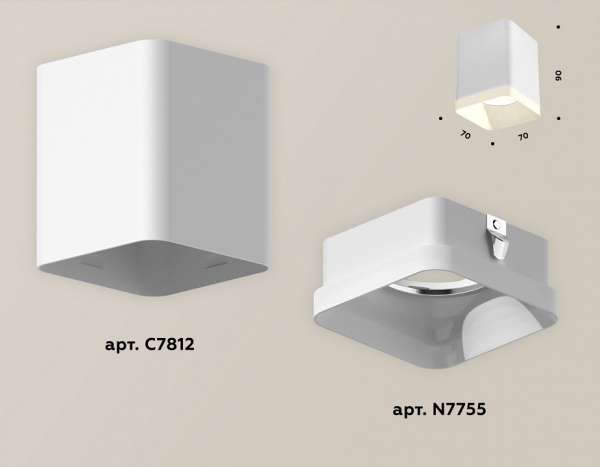 Накладной светильник Ambrella Light XS XS7812021
