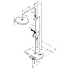 Душевая стойка Damixa Apollo 947760000 с термостатом