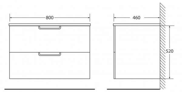 Раковина Belbagno Leticia BB800ETL Белый