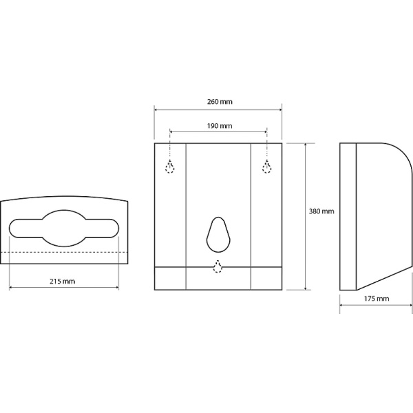 Диспенсер для бумажных полотенец Bemeta 121103106 белый