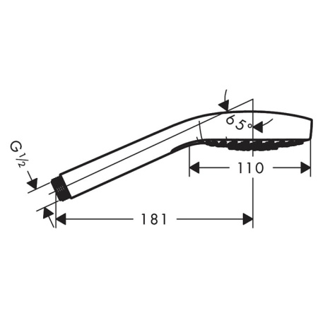Душевая лейка Hansgrohe Croma Select E 26813400 хром/белый