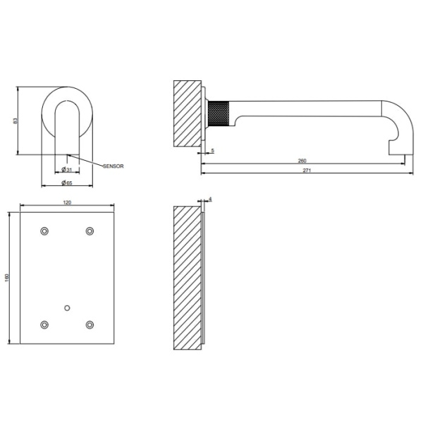 Смеситель для раковины Gessi Inciso 58107#031