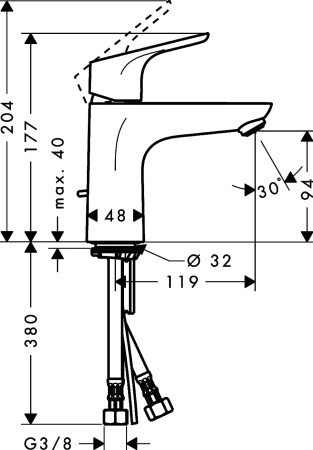 Смеситель для раковины hansgrohe Focus 31517000