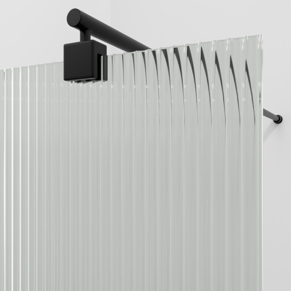 Душевая перегородка WasserKRAFT Rur 30W 90 30W39MB-FL матовая черная