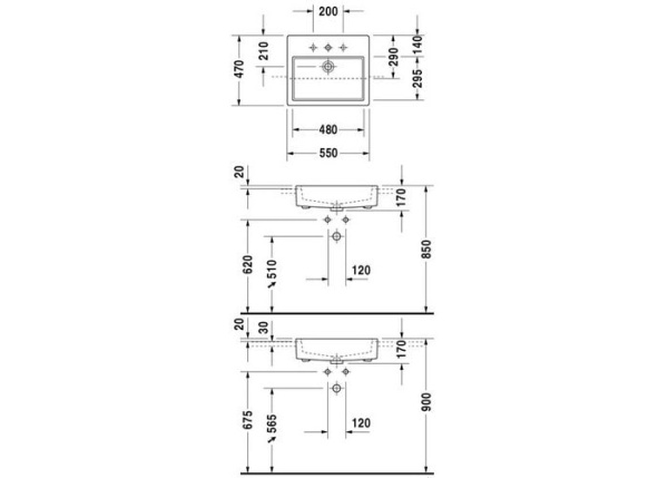 Раковина Duravit Vero 314550000