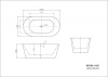 Акриловая ванна BelBagno 149х79 BB306-1485
