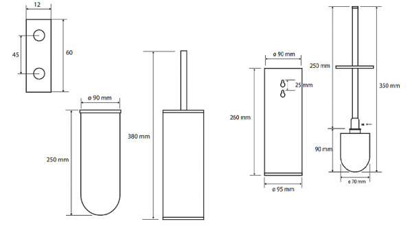 Туалетный ершик Bemeta Omega 102313066