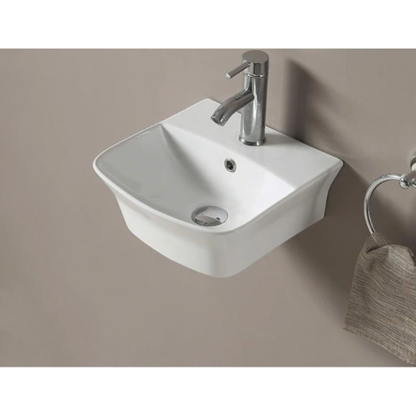 Раковина CeramaLux 78369С 54,5x43 см, подвесная, белый