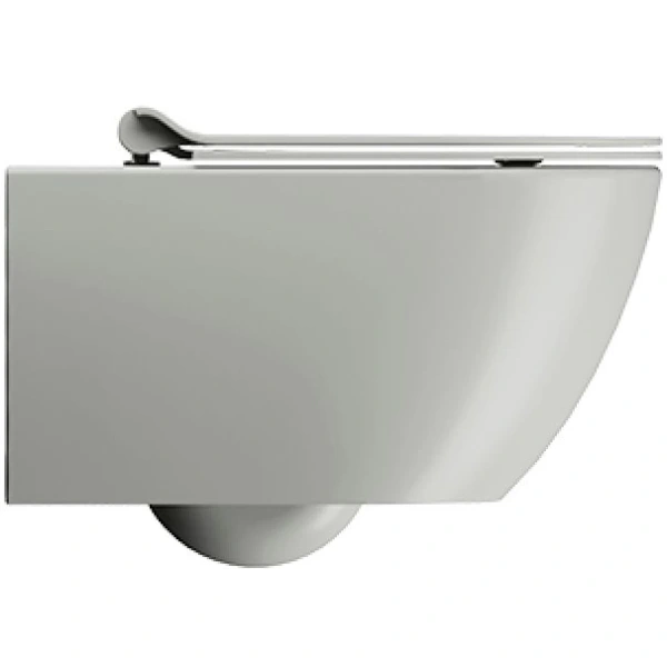 Унитаз подвесной GSI Pura 881517 безободковый, торнадо, серый матовый