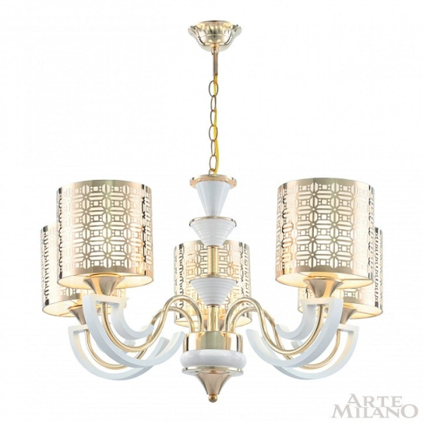 Подвесная люстра Arte Milano Florentia-8857 308857/5 Wh/Gd